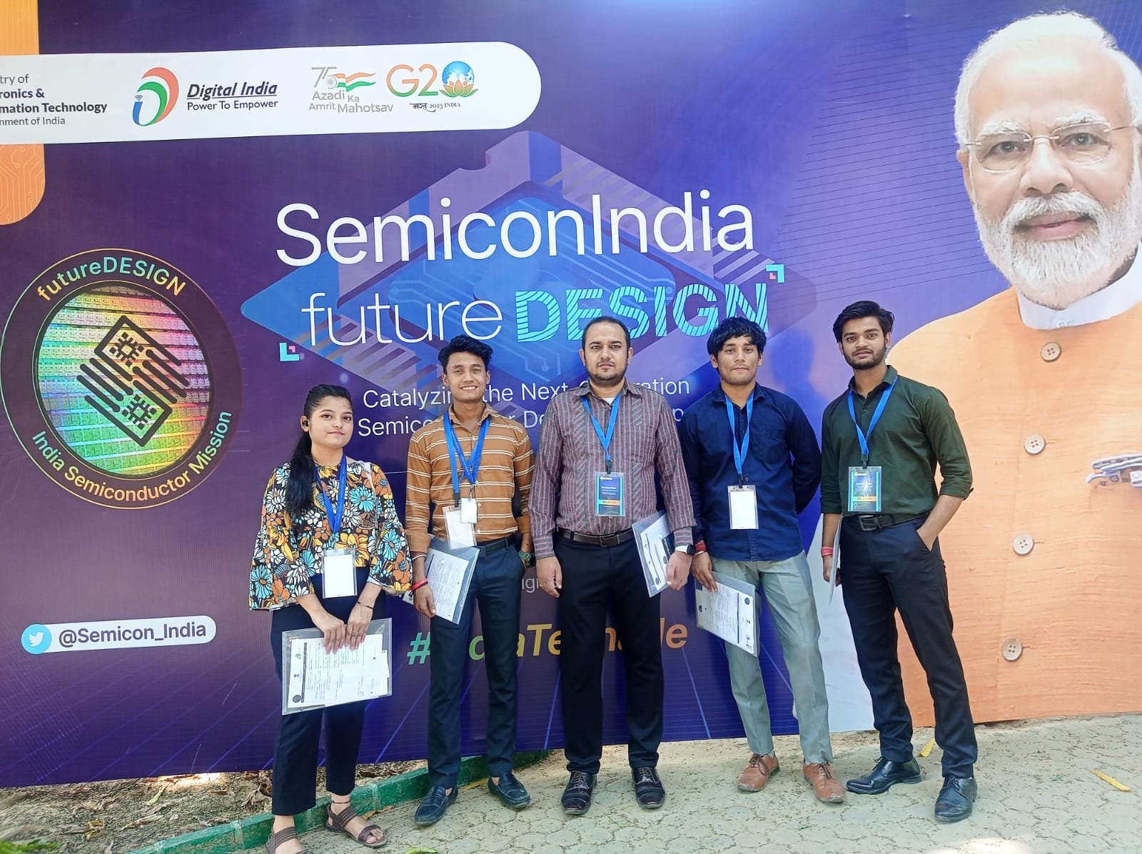 Seospidy team at the SemiconIndia Event